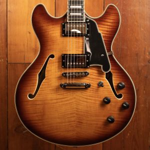 D'Angelico Premier DC Dark Iced Tea Burst