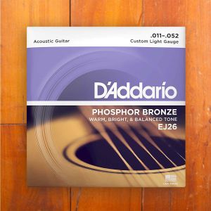 D'Addario EJ26 11-52 Custom Light, Phosphor Bronze