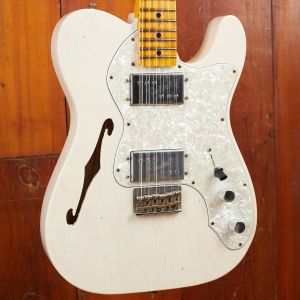 Fender CS LTD 70s Tele Thinline Journeyman Relic Aged White Blonde