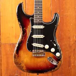 Fender CS LTD Poblano Strat Super Heavy Relic Super Faded Aged 3-Color Sunburst