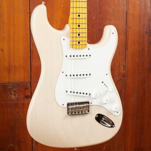 Fender CS Vintage Custom 1955 Hardtail Stratocaster, Aged White Blonde