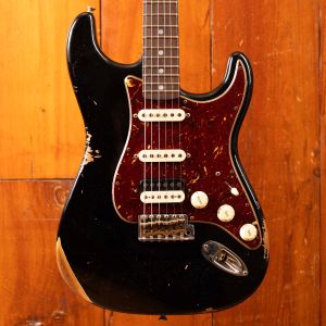 Fender CS #146 Limited Edition '67 HSS Stratocaster Relic RW, Aged Black