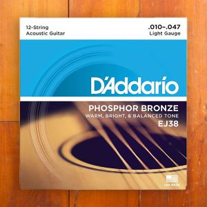 D'Addario EJ38 12-string 10-47 Light, Phosphor Bronze