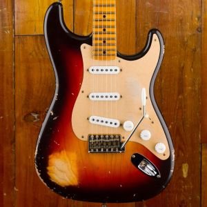 Fender CS #27 Limited Edition 1954 Stratocaster Relic MN, Wide-Fade Chocolate 2-Color Sunburst