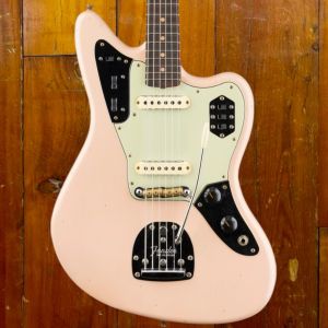 Fender CS #123 Limited Edition '64 Jaguar Journeyman Relic RW, Faded Aged Shell Pink