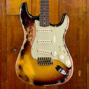 Fender CS #237 Limited Edition 1961 Bone Tone Stratocaster Super Heavy Relic RW, Super Faded Aged 3-Color Sunburst