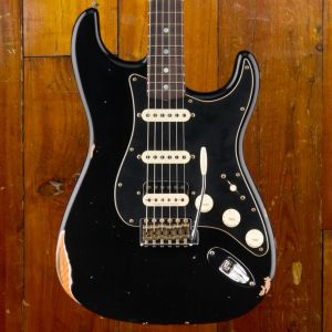 Fender CS #69 Limited Edition 1967 Stratocaster HSS Relic RW, Aged Black