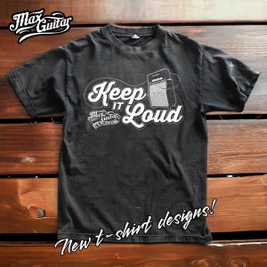 Max Guitar "Keep it Loud" Shirt, Grijs, XXL