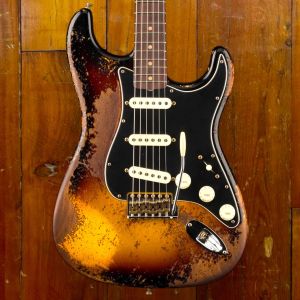 Fender CS #295 Limited Edition Dual Mag II Stratocaster Super Heavy Relic RW, Faded Aged 3-Color Sunburst