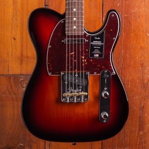Fender American Professional II Telecaster, Rosewood, 3 Tone Sunburst