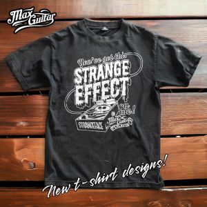 Max Guitar "Strange Effect on me"Shirt, Grijs, M