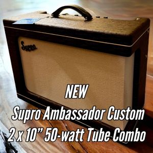 Supro Ambassador Custom 35/50 Watt Black Gold Scandia